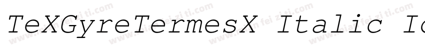 TeXGyreTermesX Italic Identity H字体转换